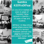 The Gambia:  20 years of fear and impunity