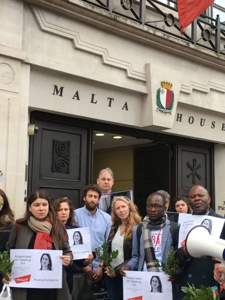 Six months on, London NGOs renew calls for justice for murder of Daphne Caruana Galizia