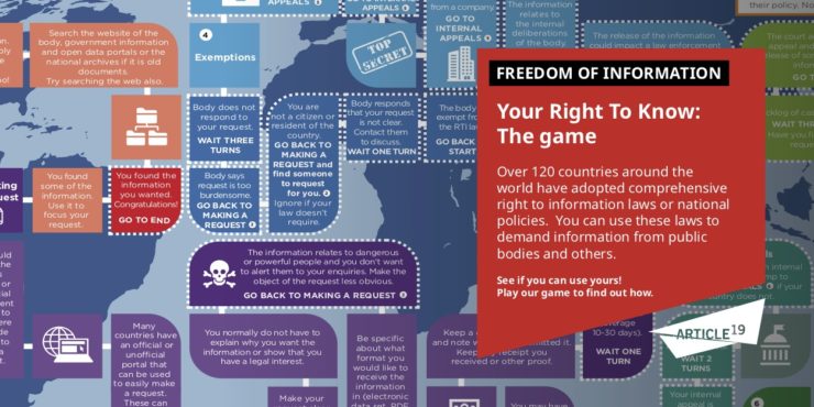 Your right to know: A game to navigate the right to information