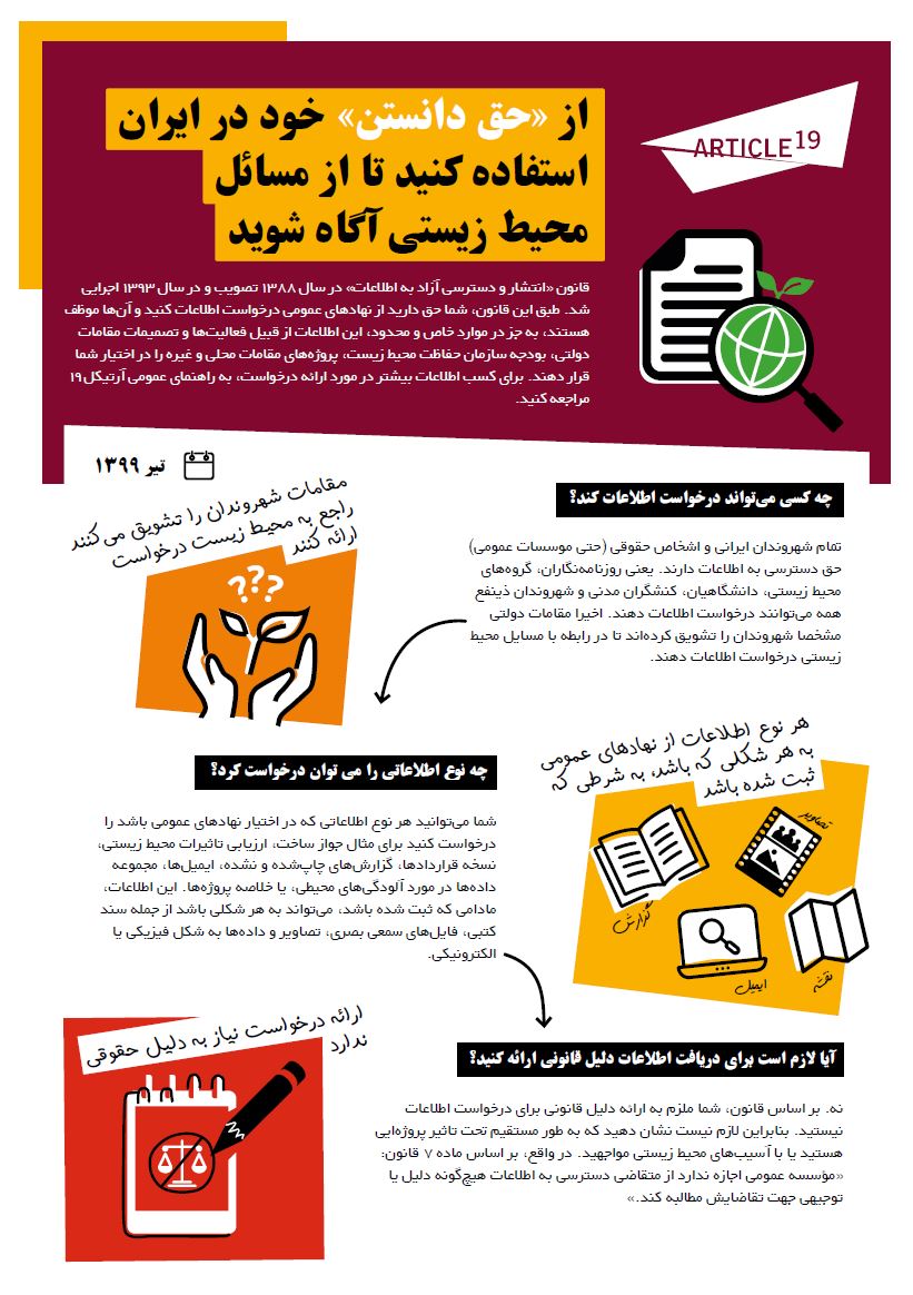 برگه اطلاعات محیطی