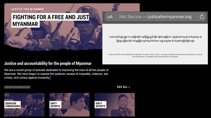 Myanmar: Government order to block campaign website is a dangerous escalation of online censorship